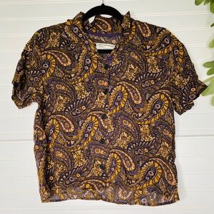 nwot urban outfitters paisley print shirt